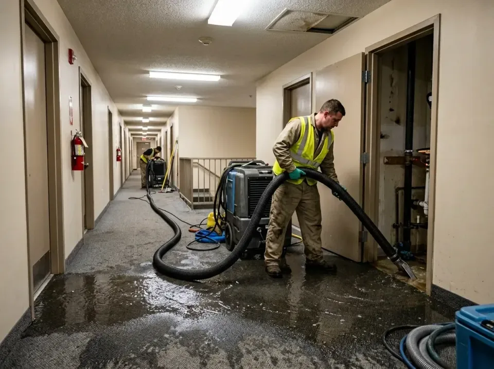 multi-unit-apartment-hallway-f-005 — frequently asked questions, Emergency Burst Pipe Water Extraction & Removal in Mono Vis…